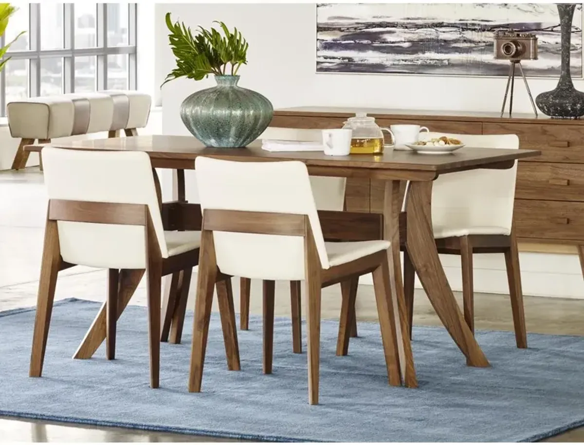 Moe's Home Collection Florence Rectangular Dining Table Small Walnut