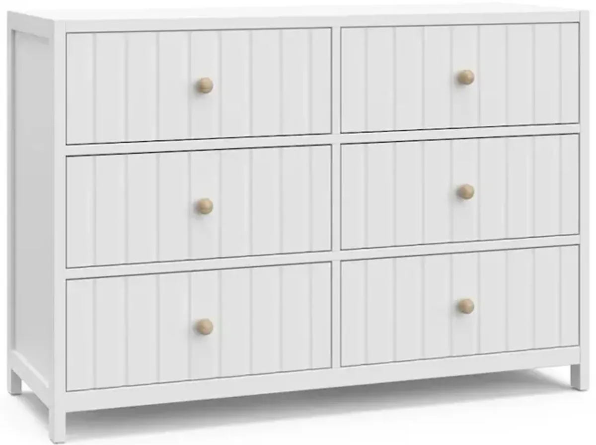 Graco Teddi 6 Drawer Double Dresser (White)