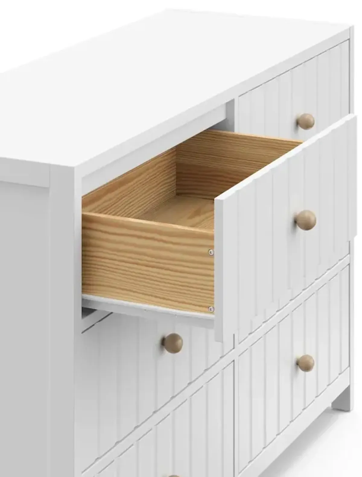 Graco Teddi 6 Drawer Double Dresser (White)