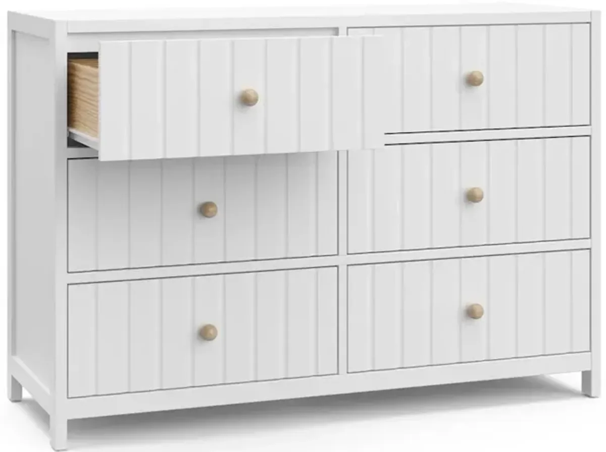 Graco Teddi 6 Drawer Double Dresser (White)