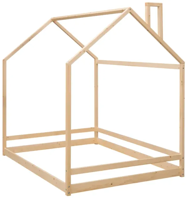 Full Size House Bed Wood Bed