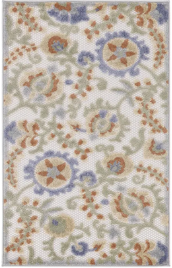 Aloha ALH17 Ivory/Blue 3'6" x 5'6" Rug