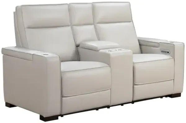Barcalounger Odessey Power Reclining Console Loveseat w/Power Head Rests