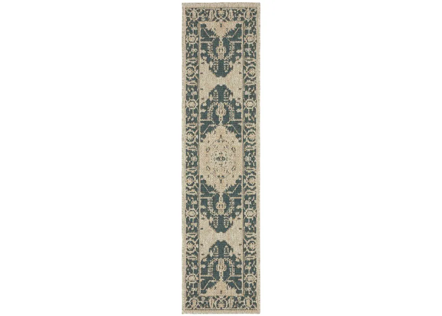 Latitude 1'10" x 7'6" Grey Rug