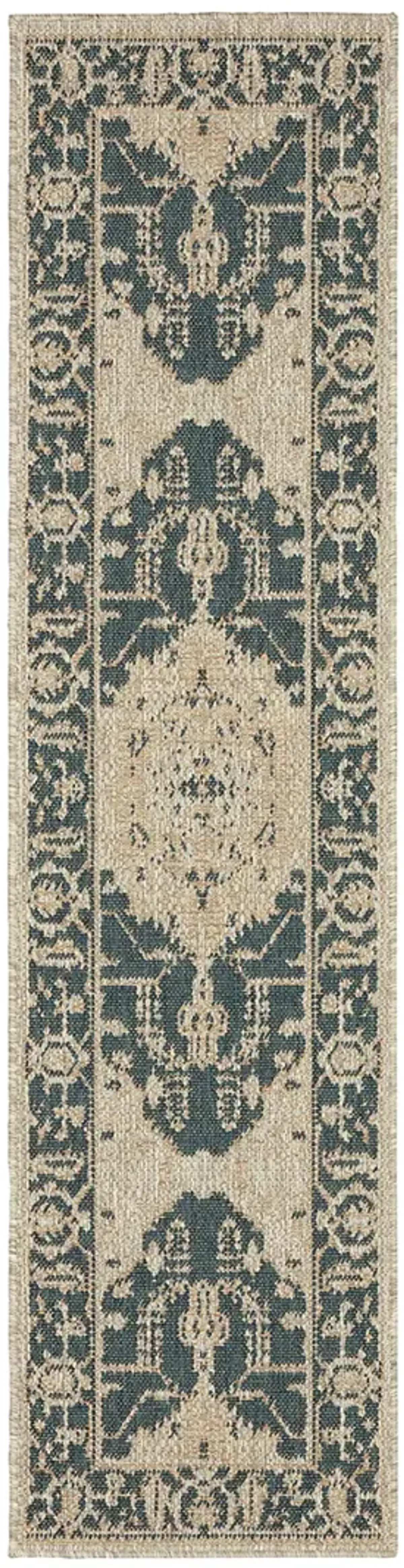 Latitude 1'10" x 7'6" Grey Rug