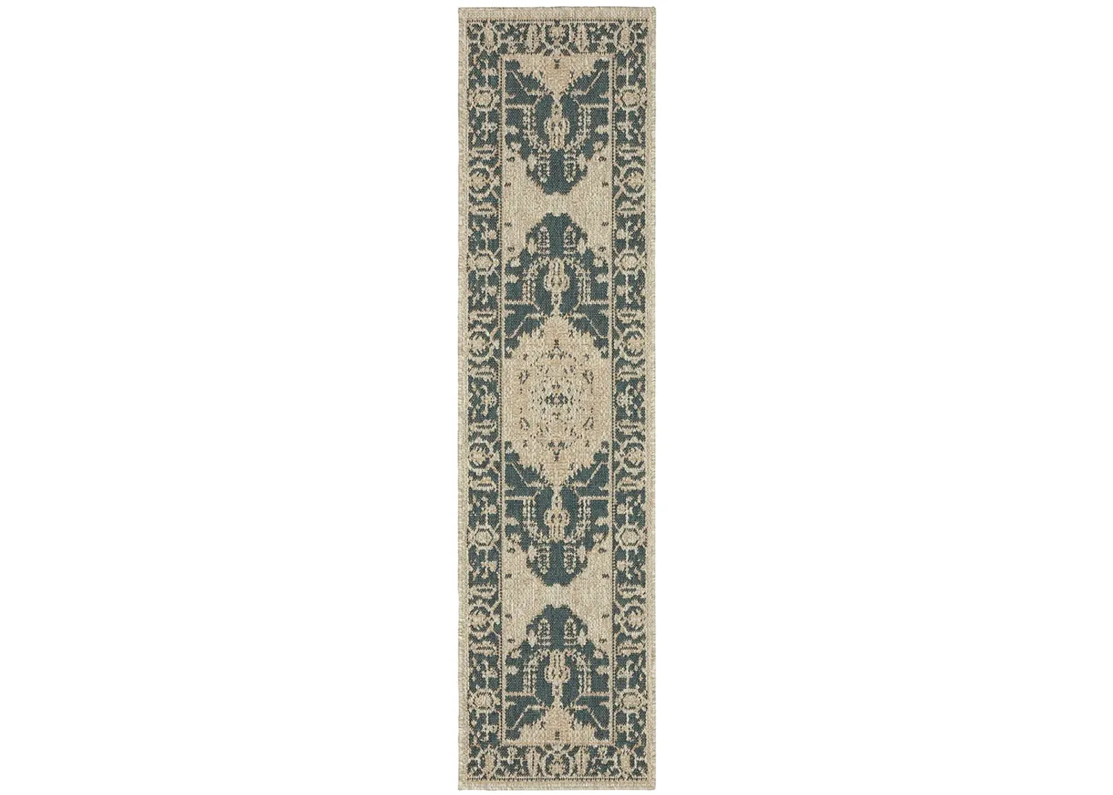 Latitude 1'10" x 7'6" Grey Rug