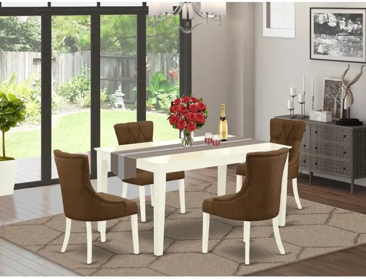 Dining Room Set Linen White