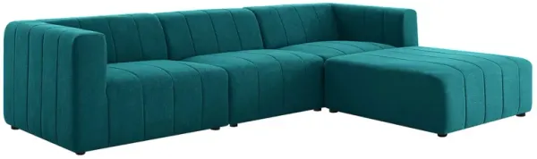 Bartlett Upholstered Fabric 4-Piece Sectional Sofa