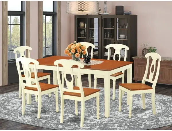 7 PC Dining room sets -Kitchen dinette Table and 6 Kitchen Chairs