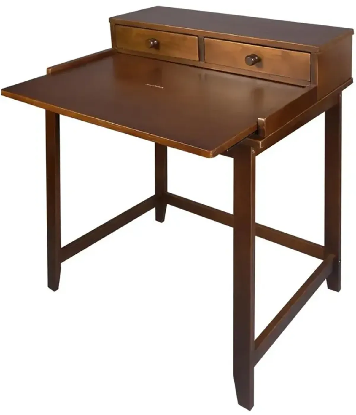 Solid Wood Home Office Computer Desk with Hutch, Pull-out tray