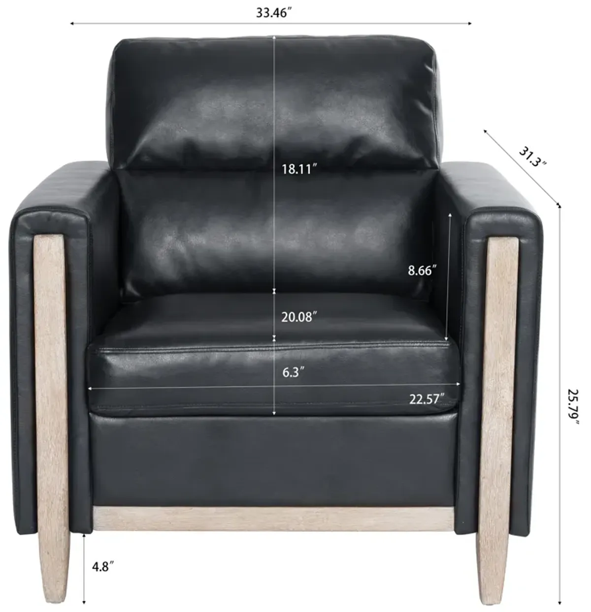 1 Seater Sofa for Living Room - Stylish and Comfortable Single Seat Couch