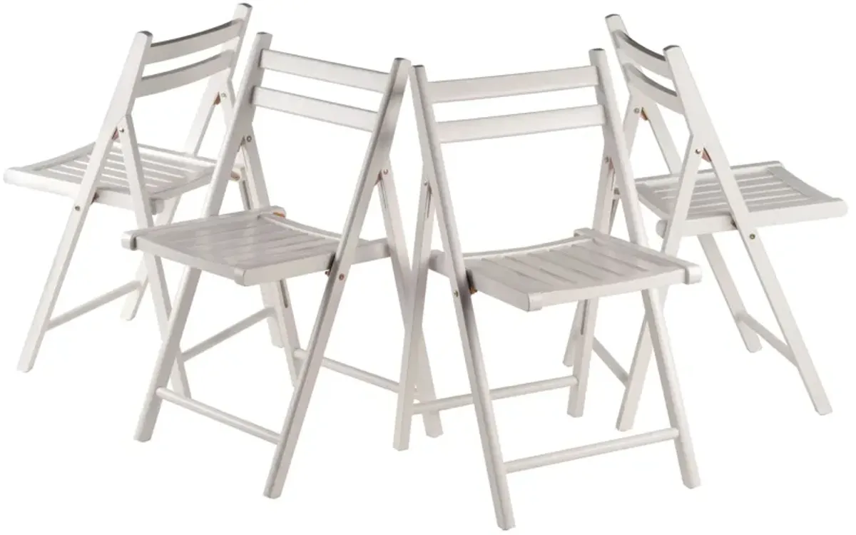 Robin 4-Pc Folding Chair Set, White