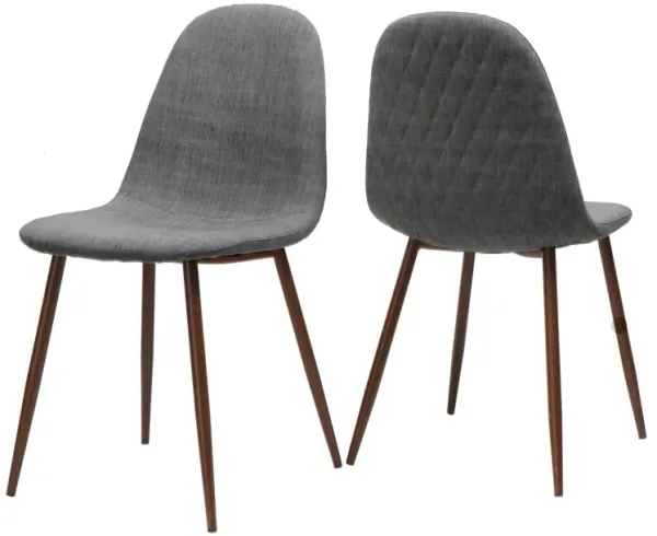 Merax Modern Fabric Dining Chairs 2 Pcs