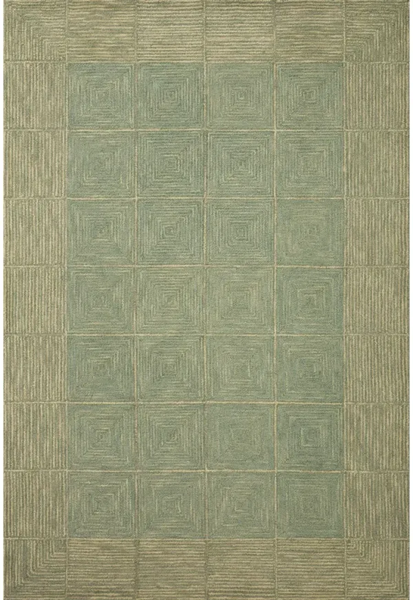 Francis FRA02 Green/Natural 3'6" x 5'6" Rug