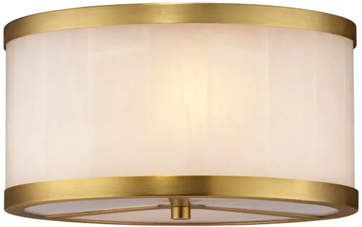 Upsala Alabaster Flush Mount Ceiling Light, Small