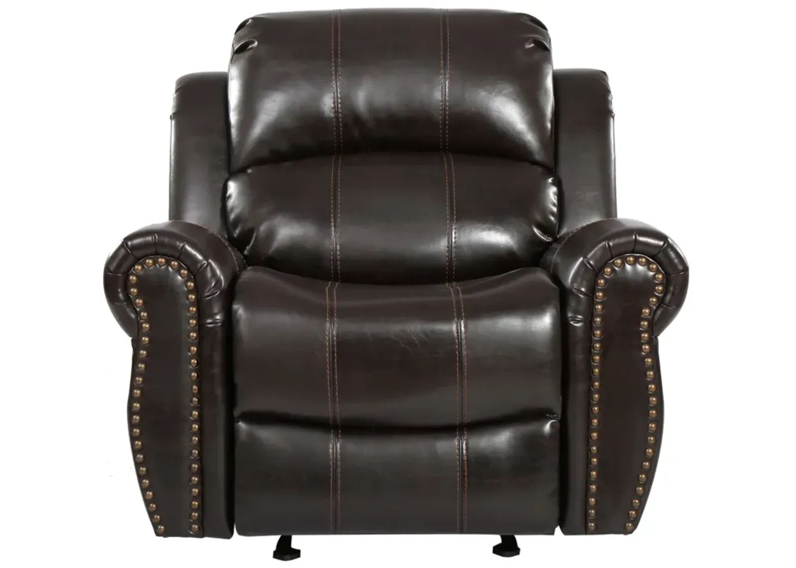 Merax Faux Leather Manual Glider Standard Recliner