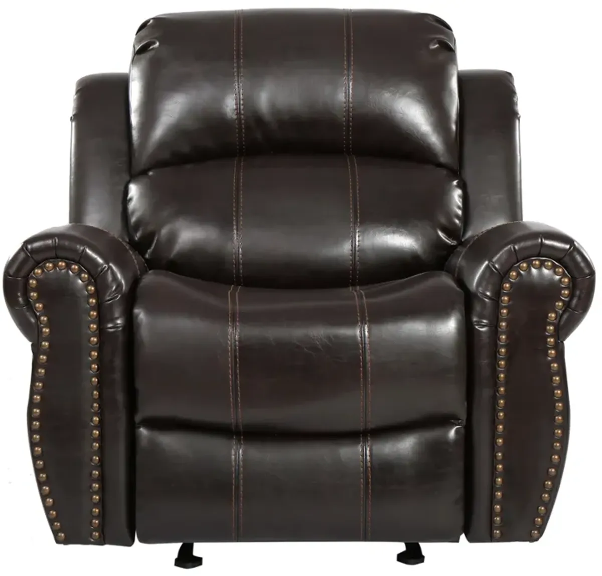 Merax Faux Leather Manual Glider Standard Recliner