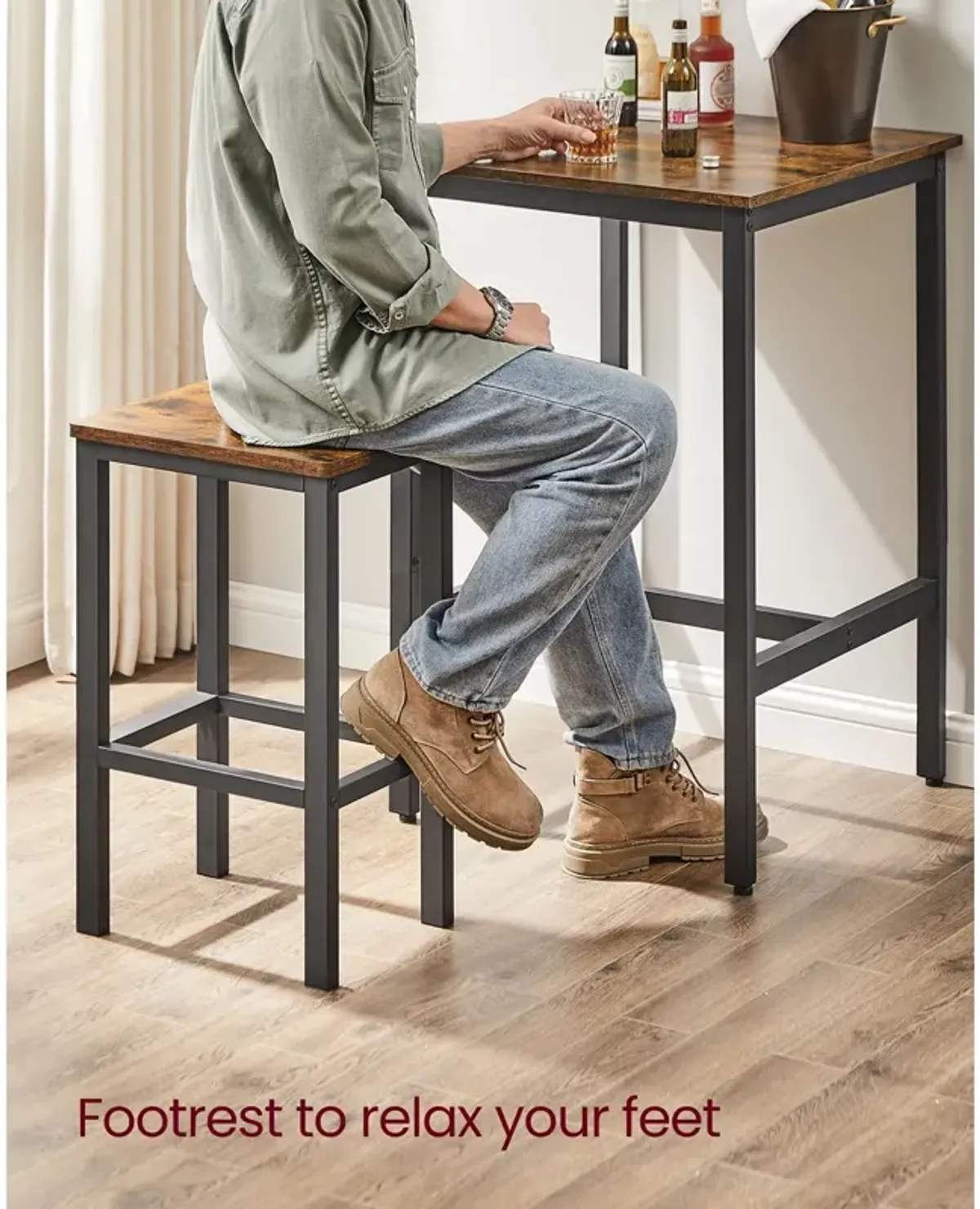 Bar Table and Chairs Set for Modern Dining and Entertaining