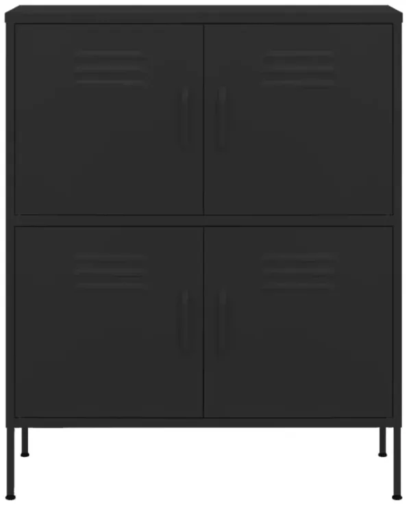 vidaXL Storage Cabinet 31.5"x13.8"x40" Steel