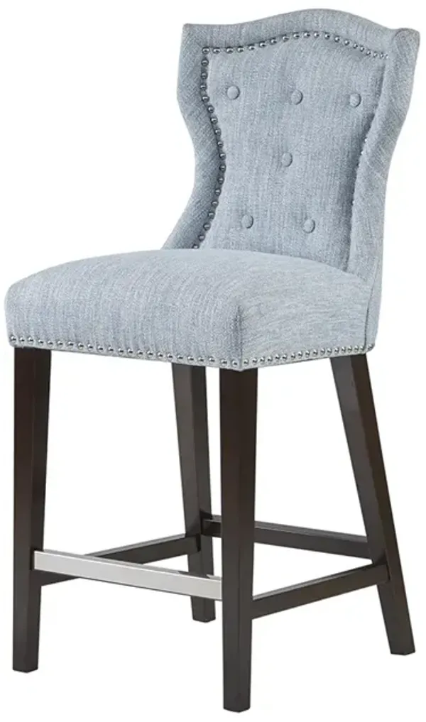 Gracie Mills Winona Tufted Wingback Counter Stool