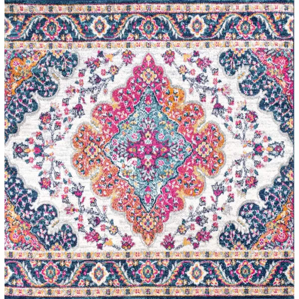 Bohemian FLAIR Boho Vintage Medallion Square Area Rug