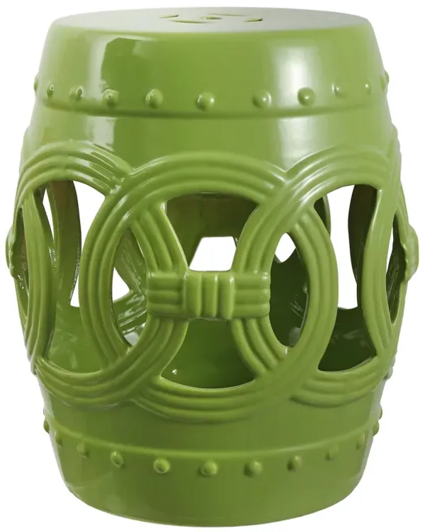 Lucky Coins 16" Chinese Ceramic Drum Garden Stool