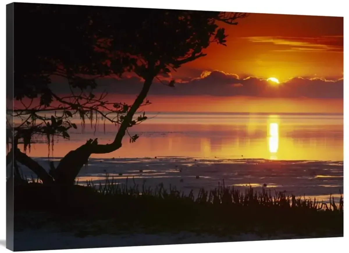Sunset over Annes Beach, Florida-Canvas Art-40x30