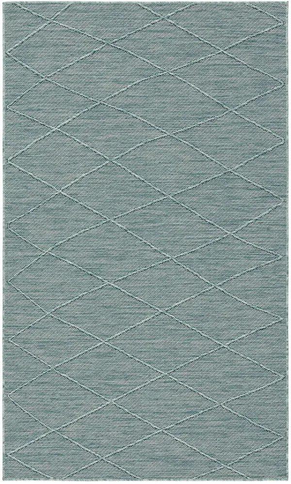 Washable Solutions WSL01 Aqua 3' x 5' Rug