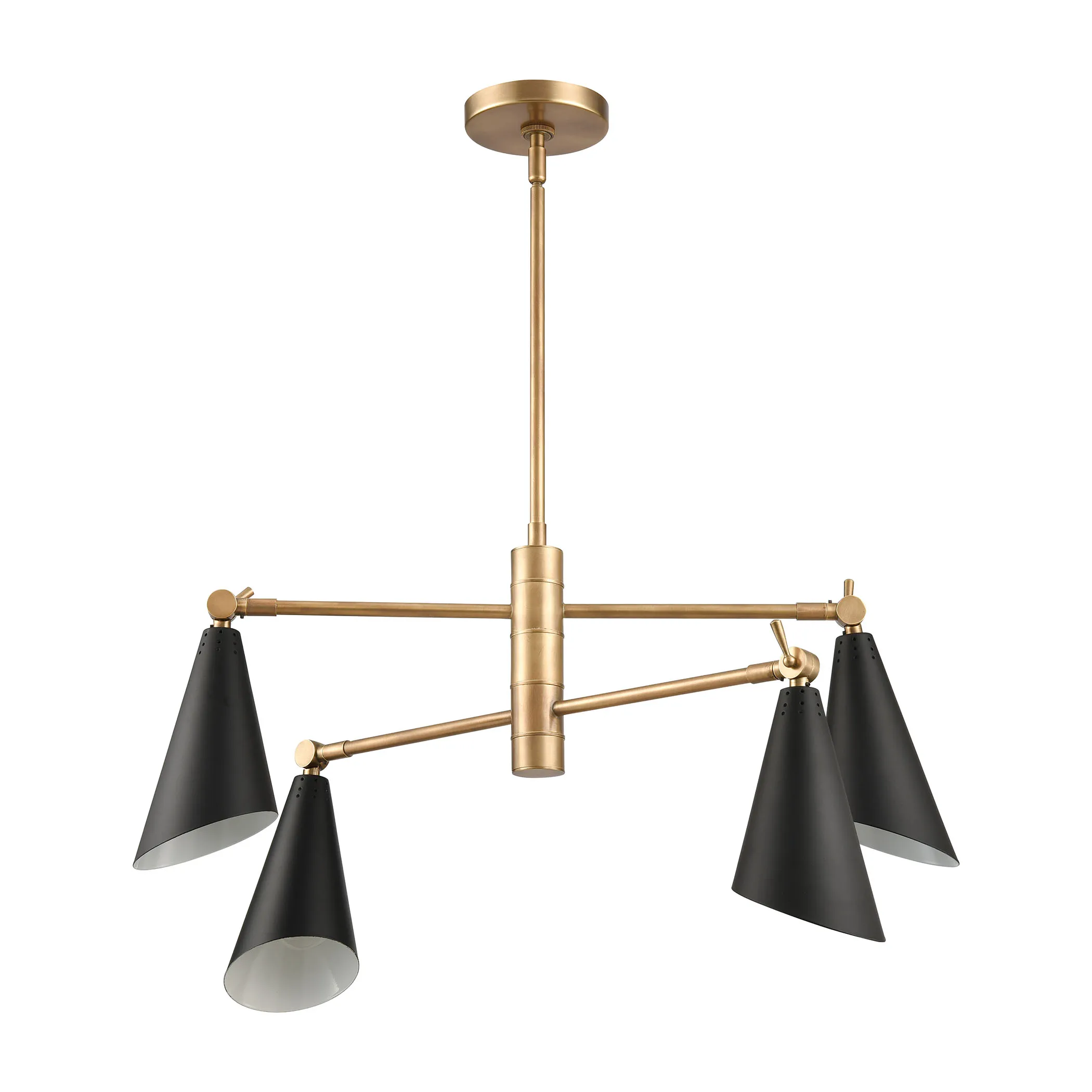 Luca 26'' Wide 4-Light Gold Chandelier