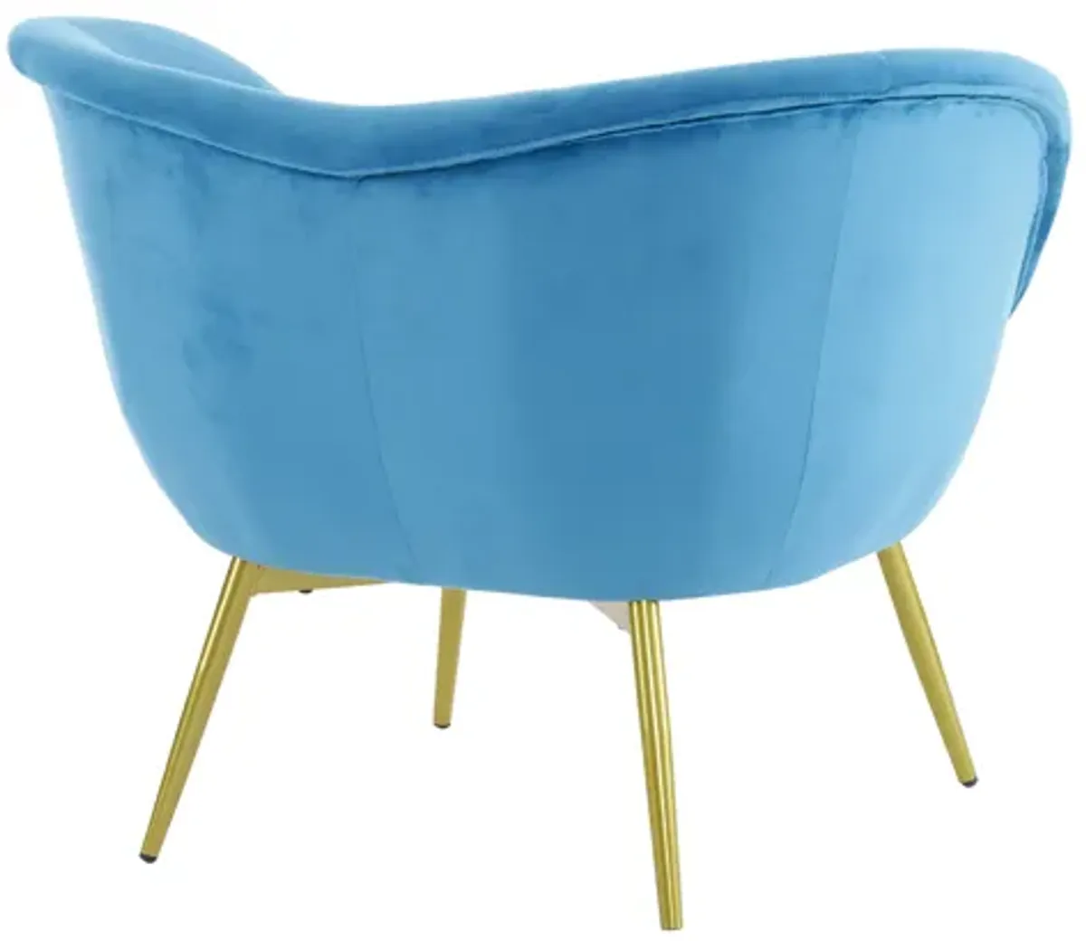 Merax Modern Teddy Accent Chair with Metal Legs