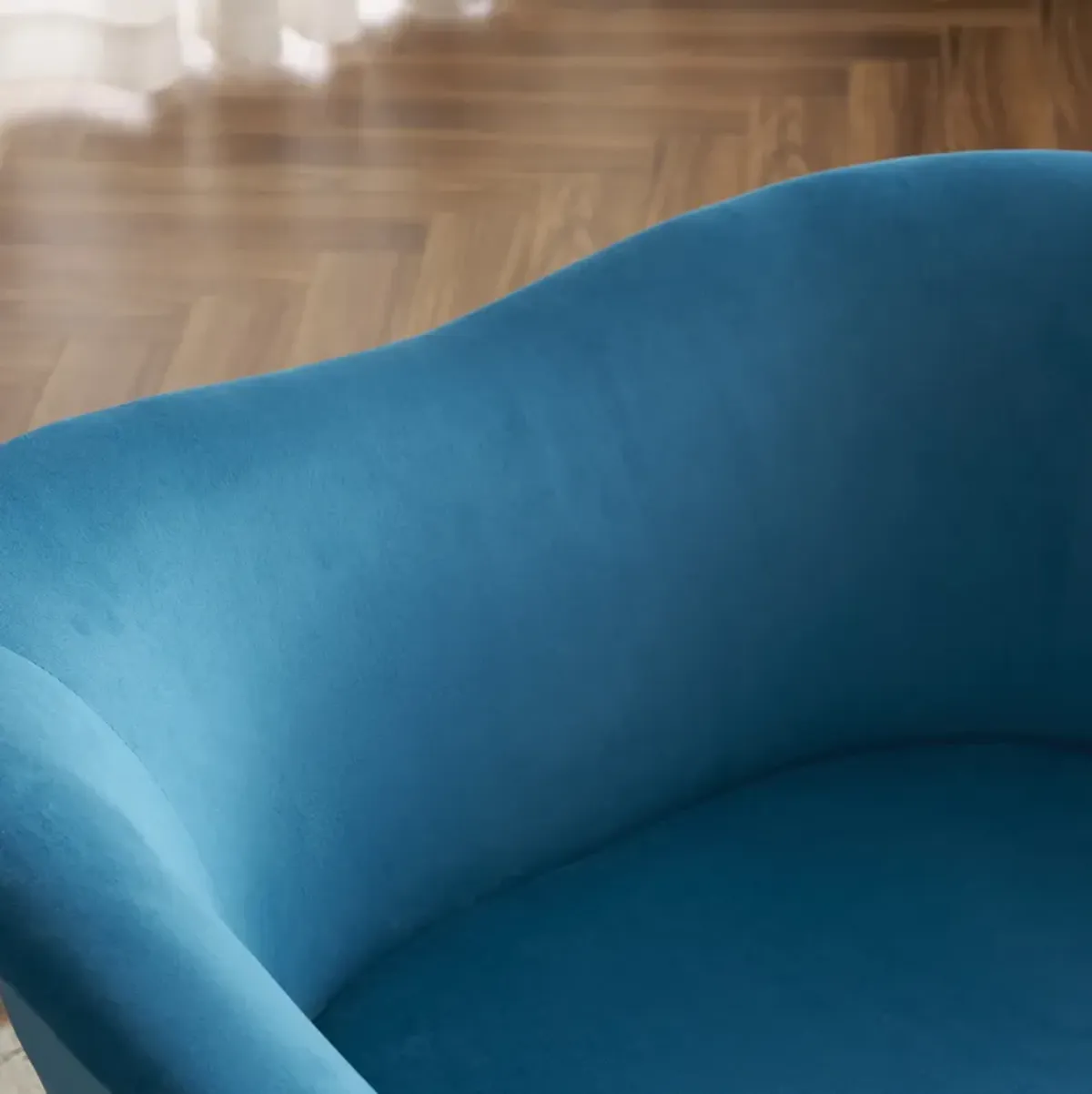 Merax Modern Teddy Accent Chair with Metal Legs