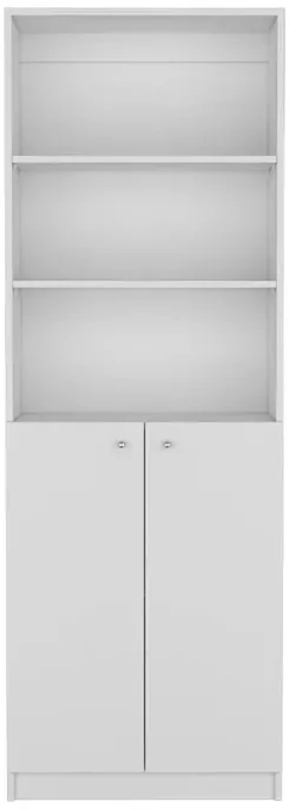 Bookcase Dual-Door Benzoni, Office, White