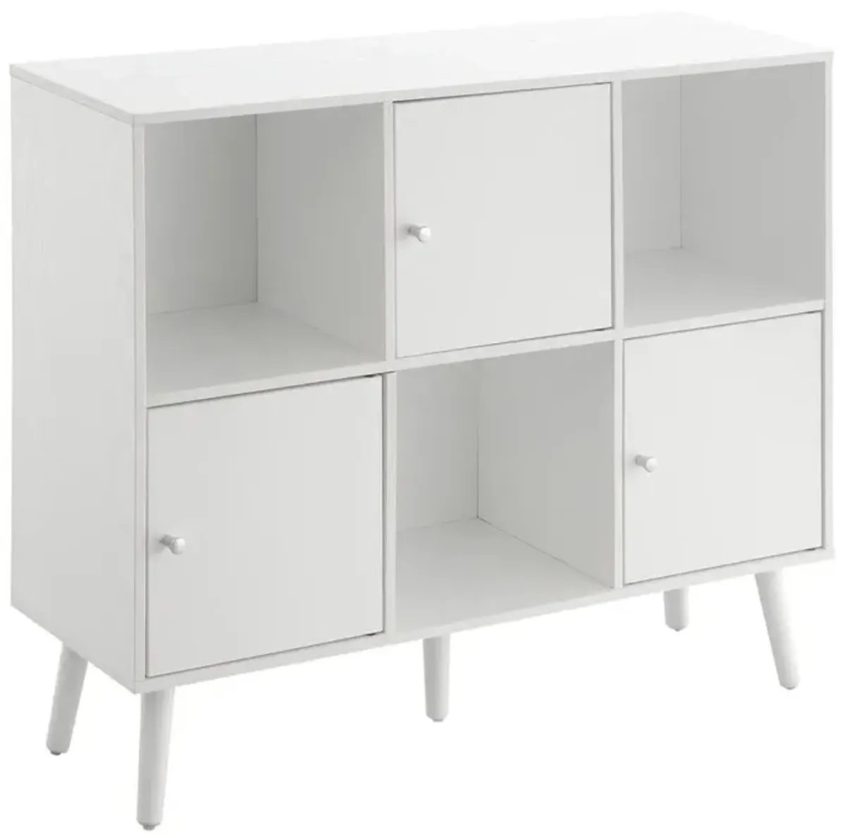 Convience Concept, Inc. Xtra Storage 3x2 3 Door Cabinet Console Table