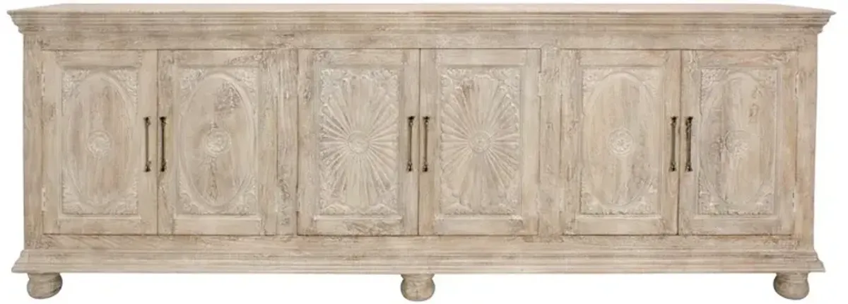 Alex Hamilton Athena 6-Door Sideboard in Antique Black