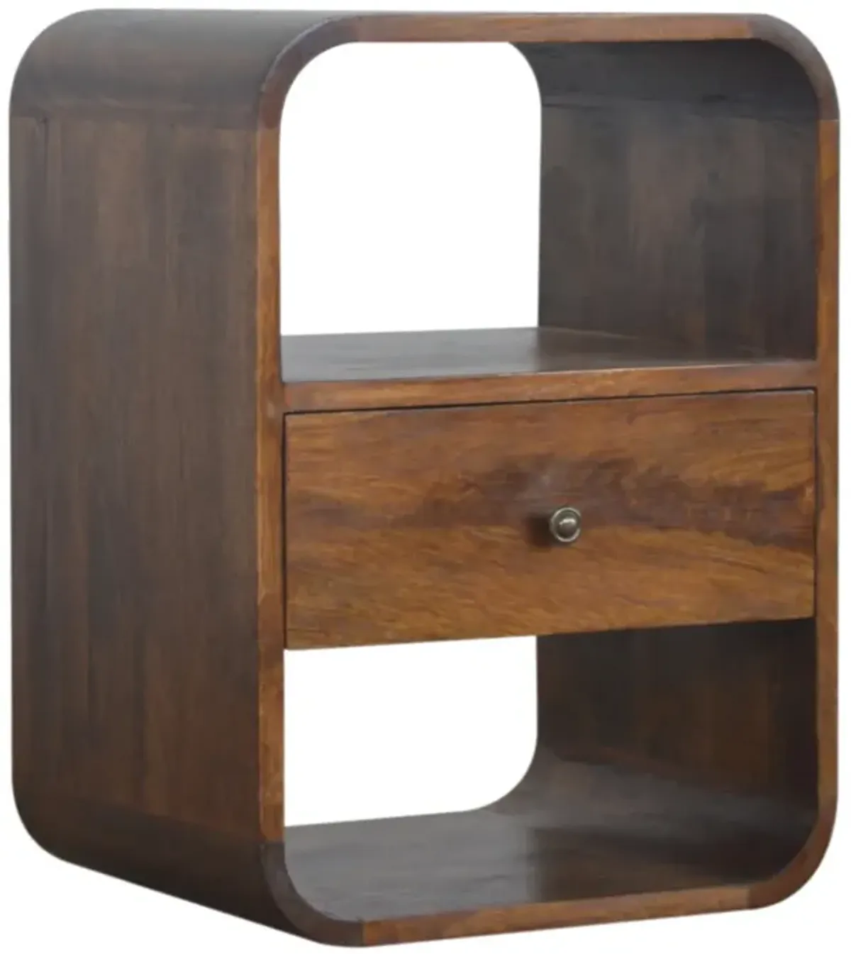 Artisan Furniture Chestnut Curved Edge 1 Drawer Nightstand