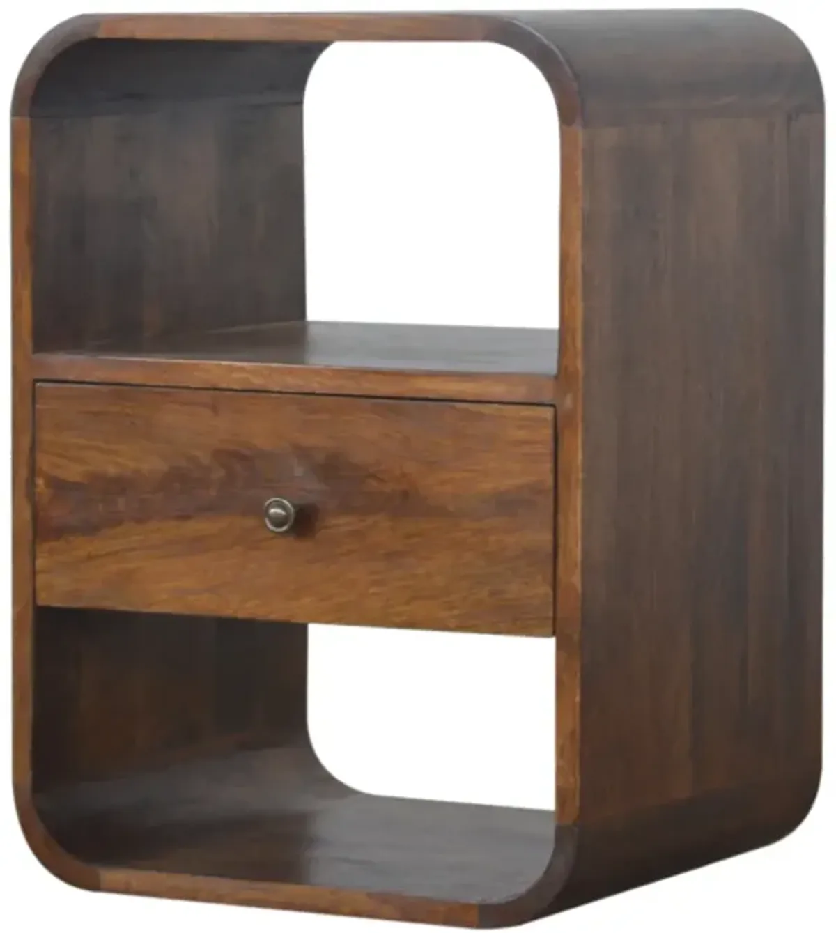 Artisan Furniture Chestnut Curved Edge 1 Drawer Nightstand