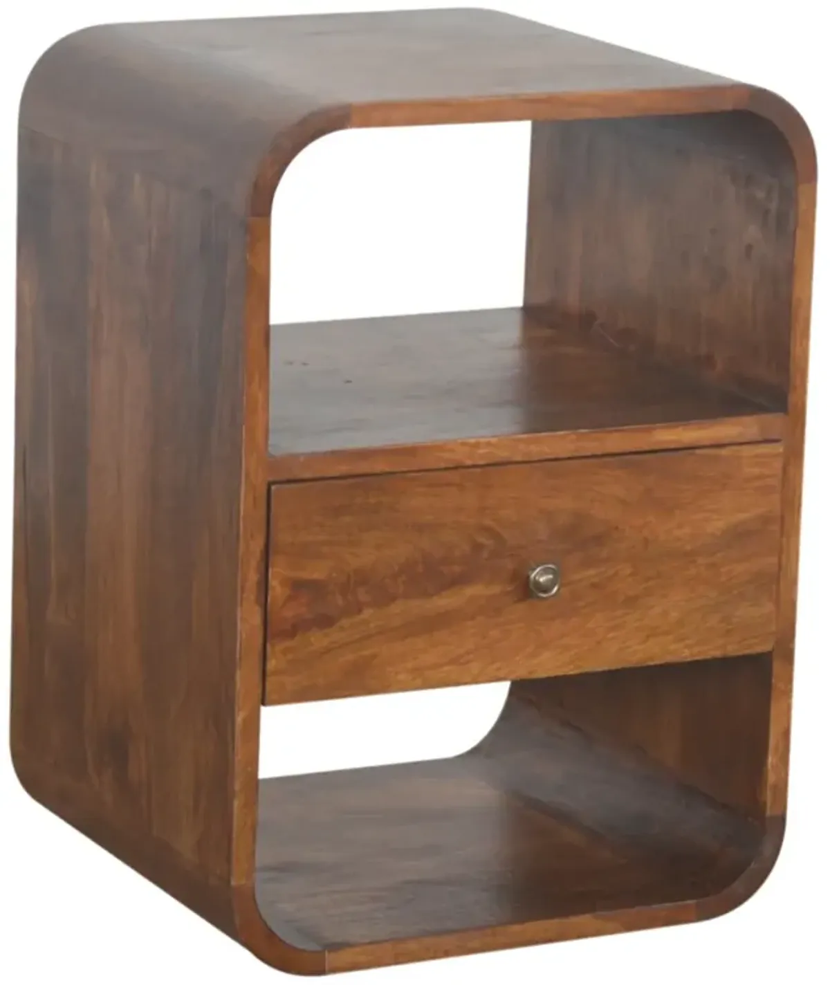 Artisan Furniture Chestnut Curved Edge 1 Drawer Nightstand