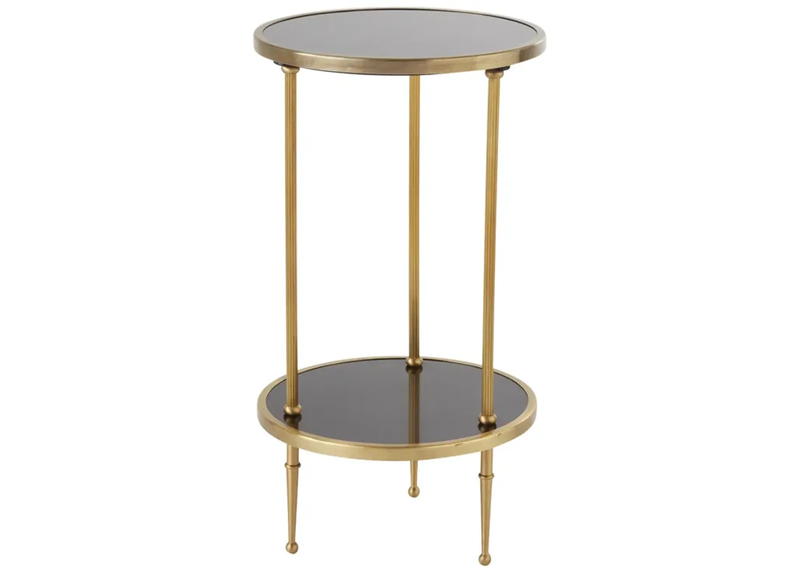 Petite Two-Tier Table Gold