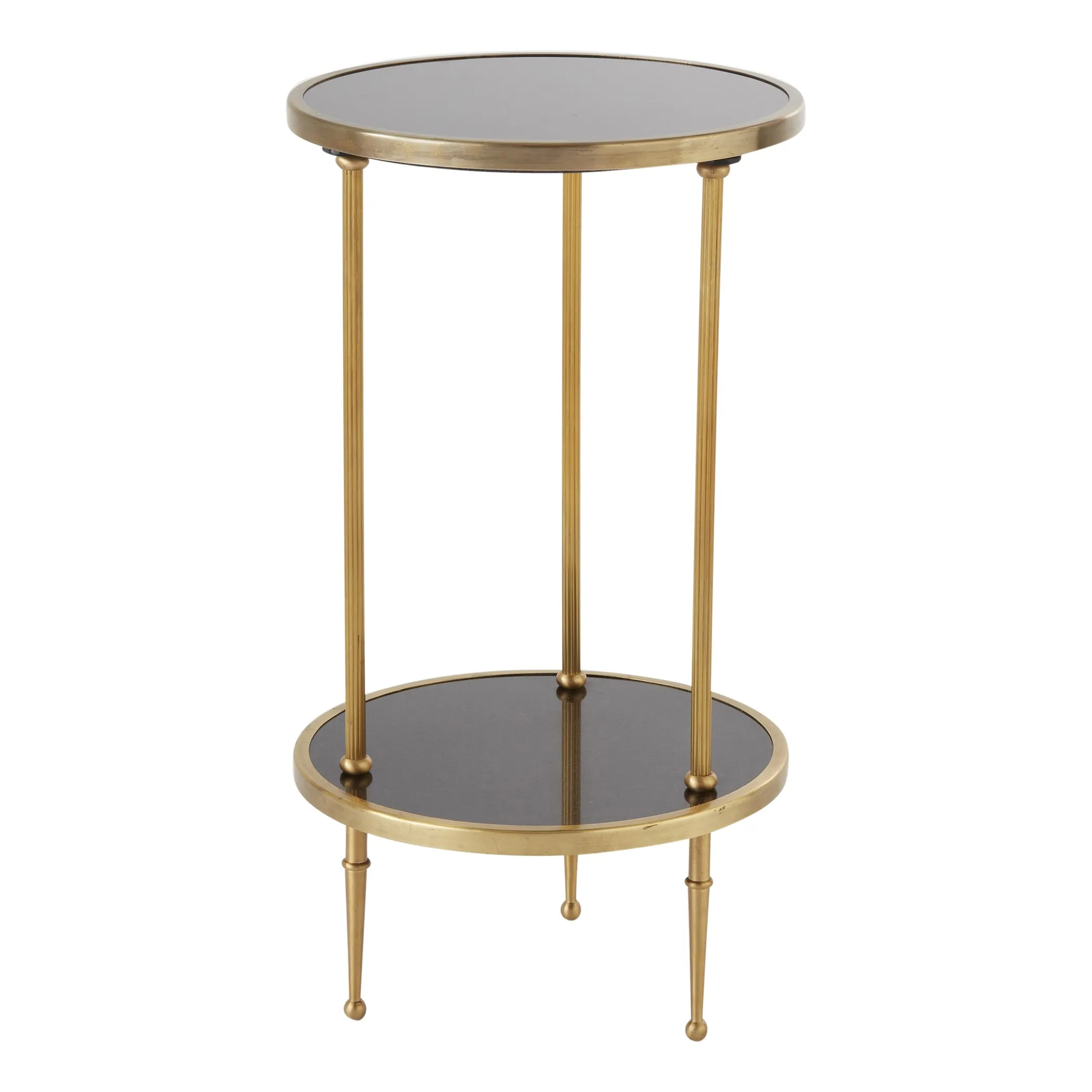 Petite Two-Tier Table Gold