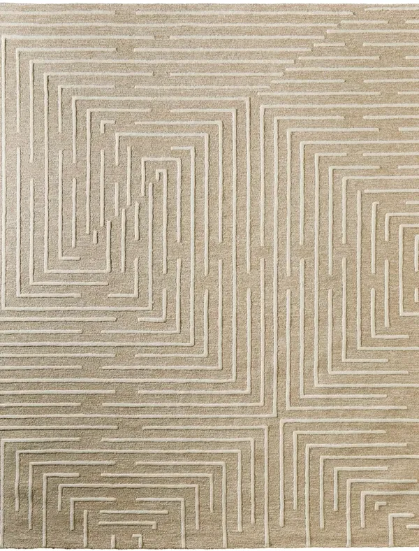 Fenner T8003 Beige/Ivory 5' x 8' Rug By Thom Filcia