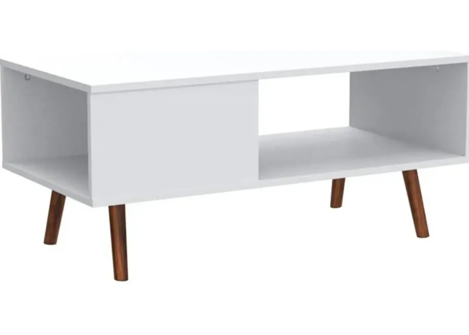 Hivvago Modern Mid-Century Coffee Table Living Room Storage Shelf