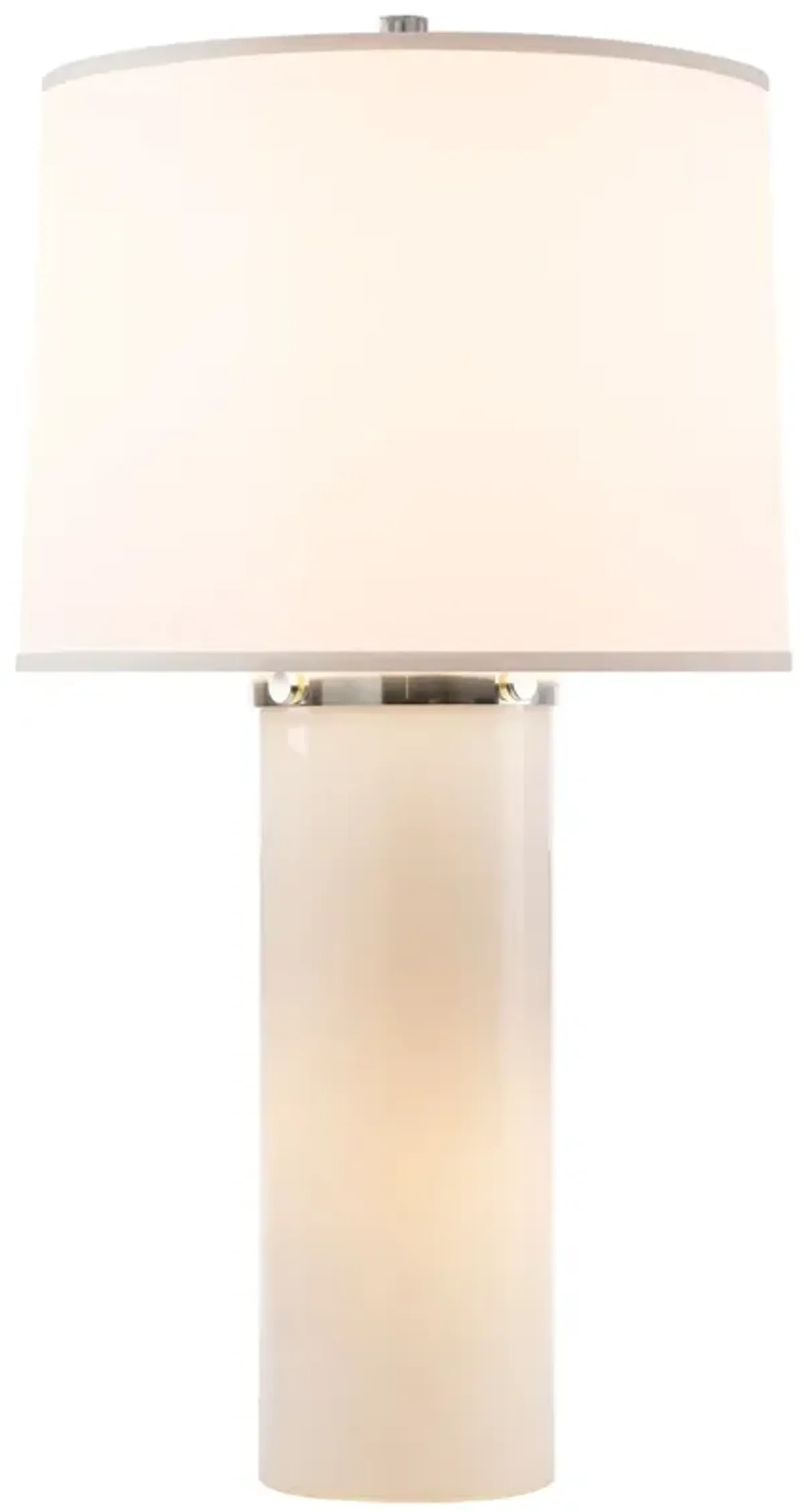 Moon Glow Table Lamp in White Glass