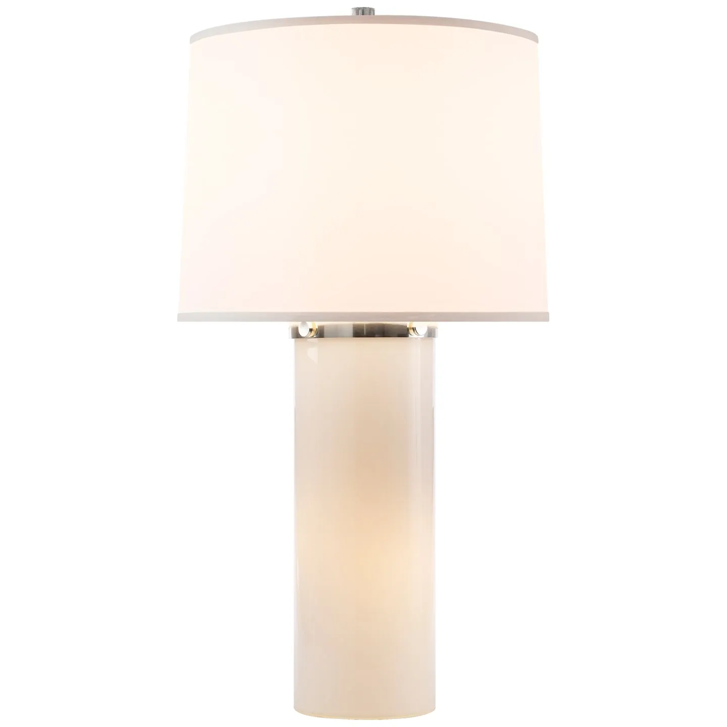 Moon Glow Table Lamp in White Glass