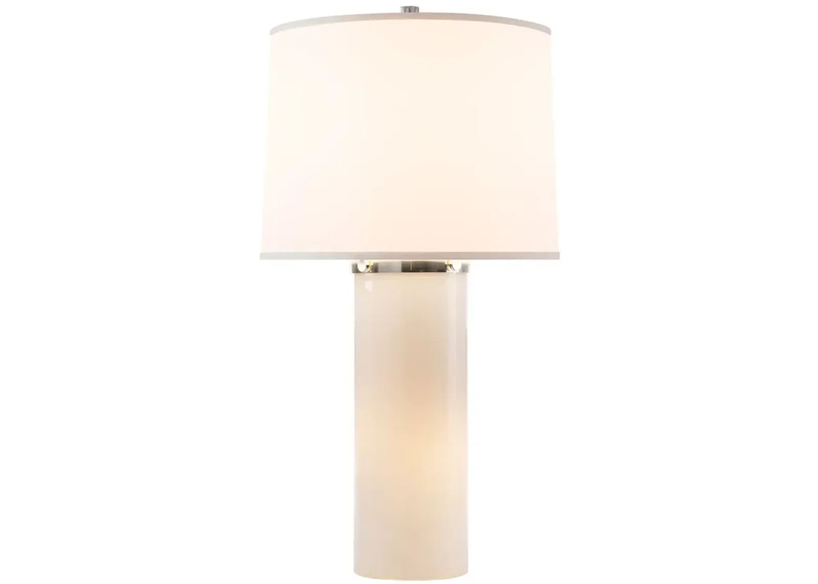 Moon Glow Table Lamp in White Glass