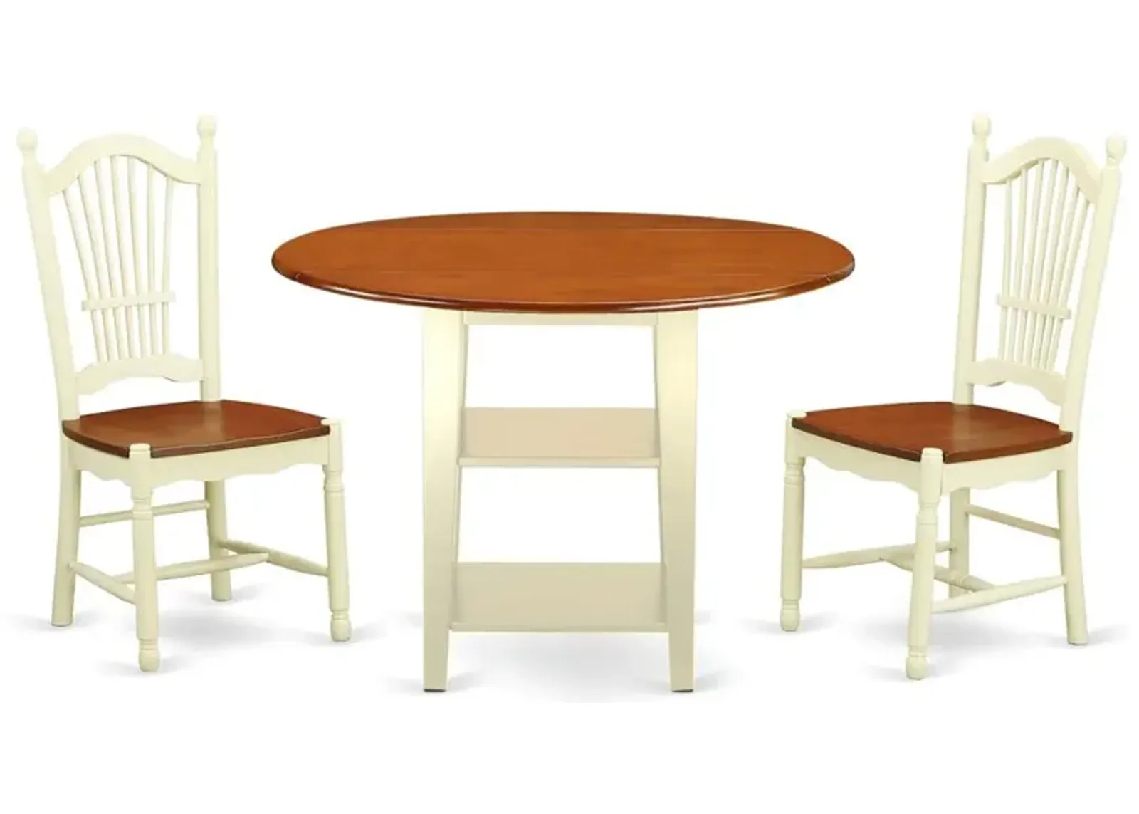 Dining Room Set Buttermilk & Cherry