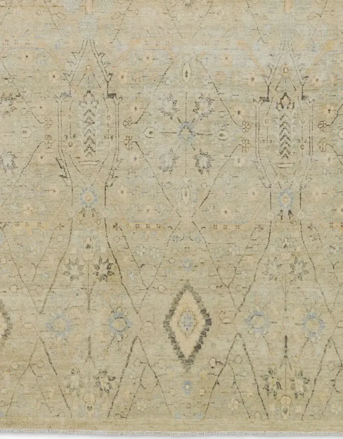 Boheme Maisie Green 3' x 10' Runner Rug