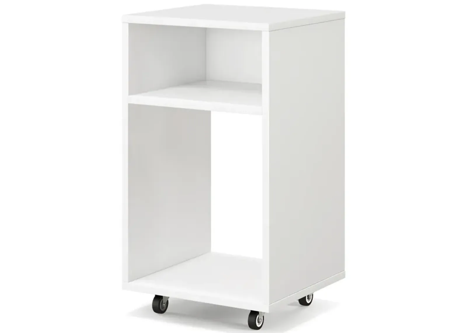 Mobile File Cabinet Wooden Printer Stand Vertical Storage Organizer