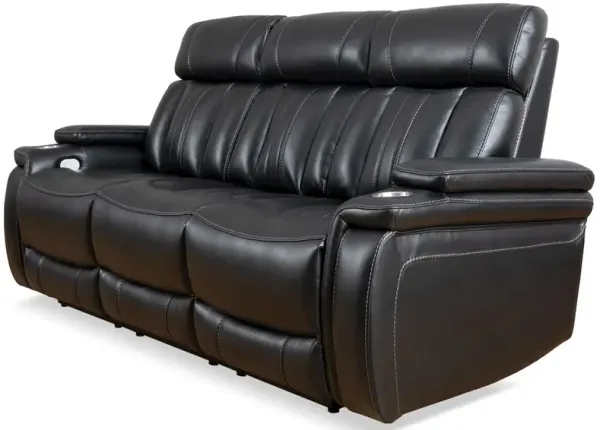 Parker Living Royce - Midnight Power Reclining Sofa with Drop Down Console