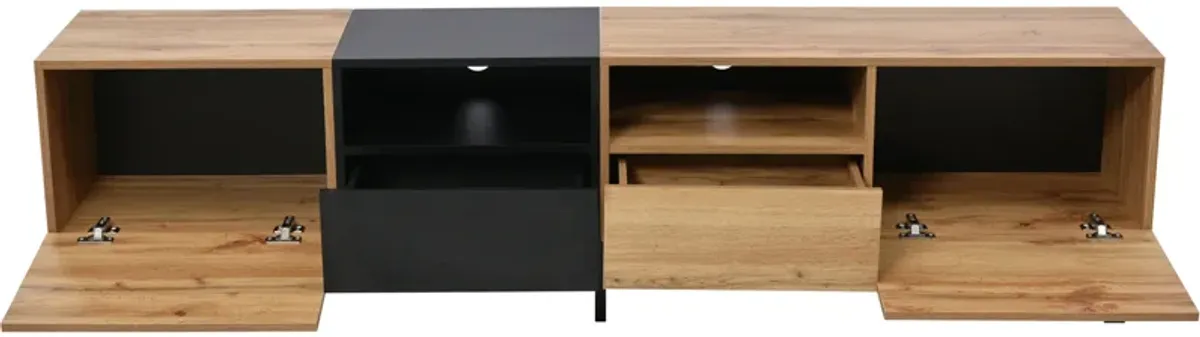 Merax Modern TV Stand with 2 Storage Cabinets