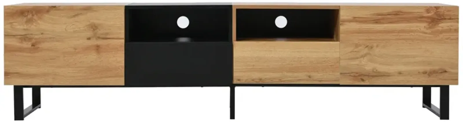 Merax Modern TV Stand with 2 Storage Cabinets